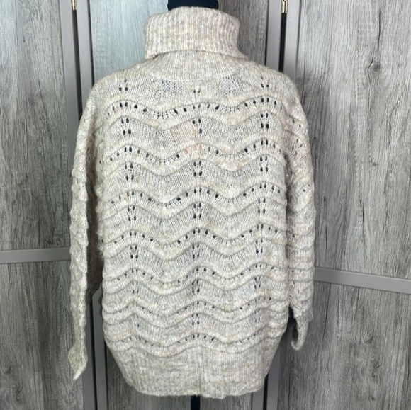 FRNCH | $89 Open Knit Turtleneck Sweater - Picture 5 of 6